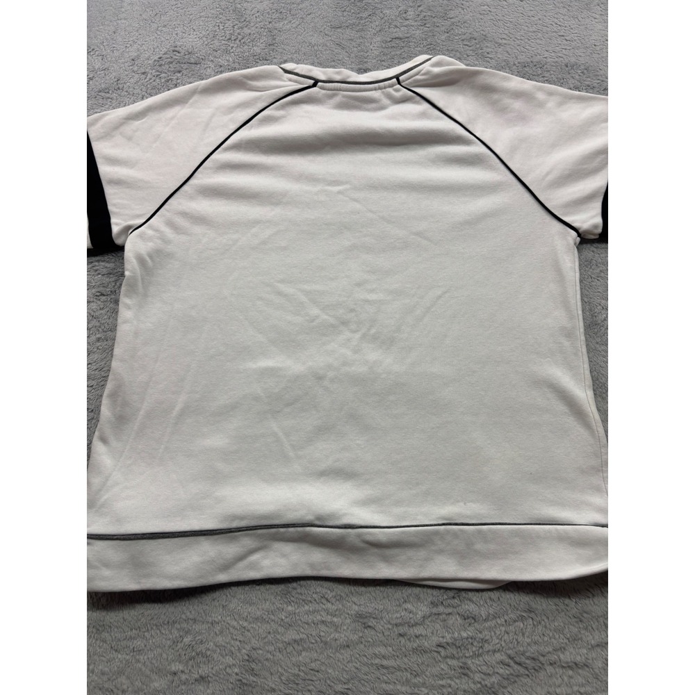 Boston Bruins White Athletic‎ Sweatshirt Women's Size Medium Pullover Pocket NHL - Picture 3 of 3